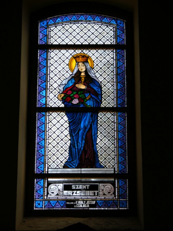 PAINTED STAINED GLASS WINDOW